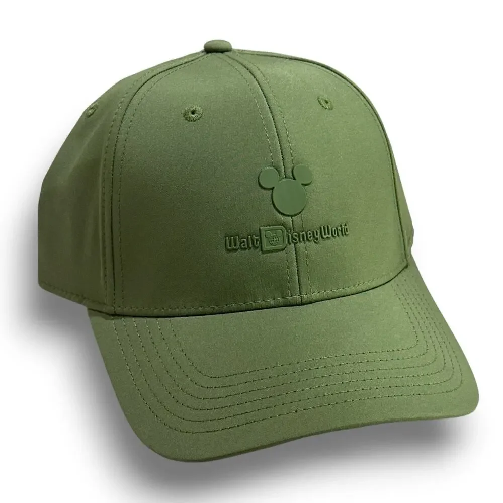 2026 Disney World Green Logo Hat PONYTAIL OPENING Cap Adjustable Adult NEW